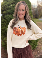 Glitter Pumpkin Sweater