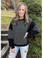 Abbie Contrast Striped Top