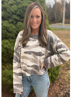 In Season Camo Sweater