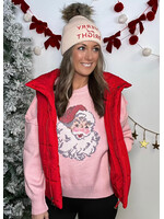 Santa X-Stitch Ebroidered Sweater