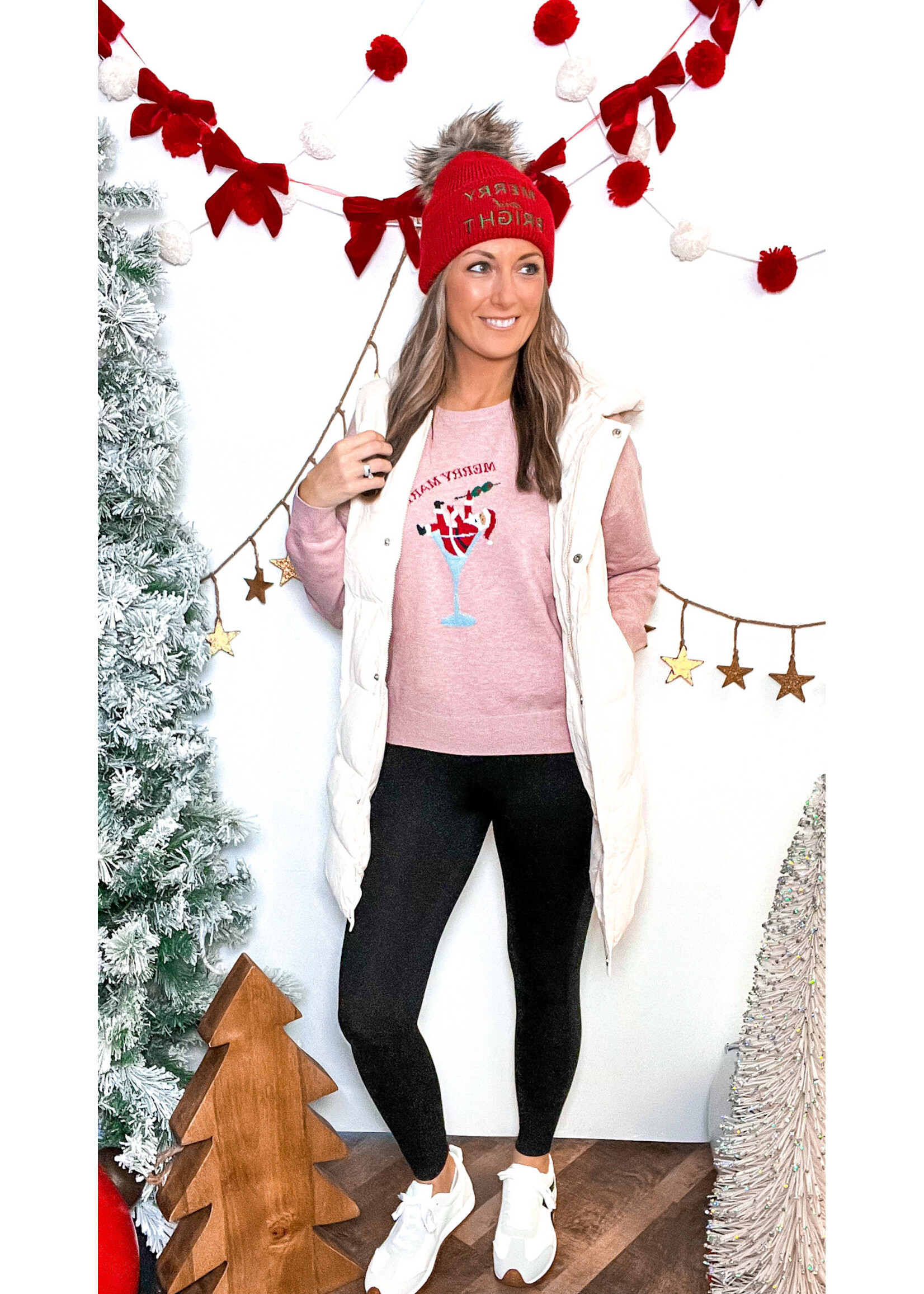 Santa's Merry Martini Sweater