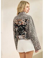 Party in the Back Leopard Denim Jacket