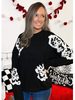 Winter Floral Sweater