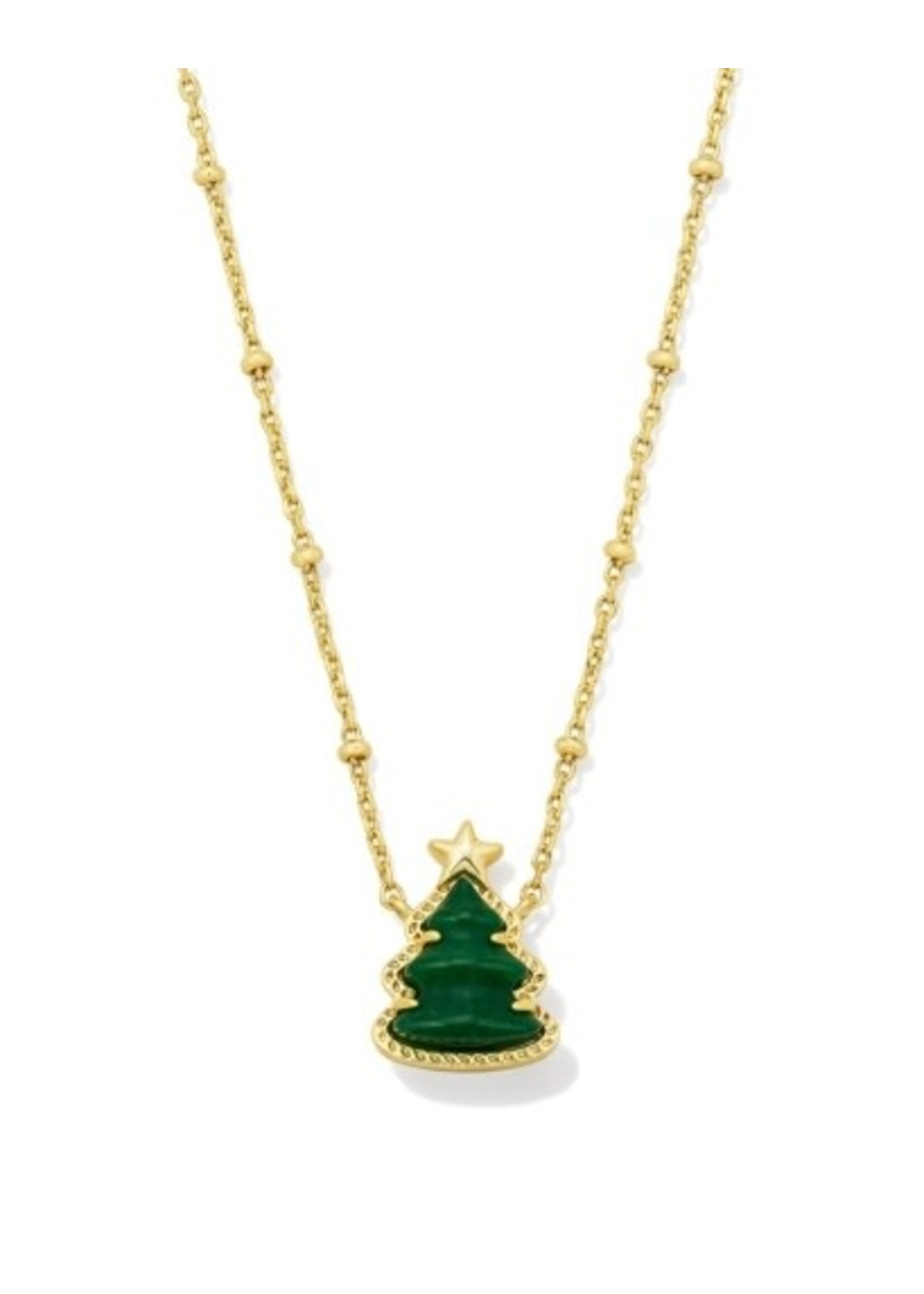 Kendra Scott HOLIDAY TREE SHORT PENDANT NECKLACE