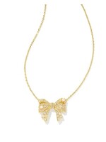 Kendra Scott KRISTA BOW SHORT PENDANT NECKLACE