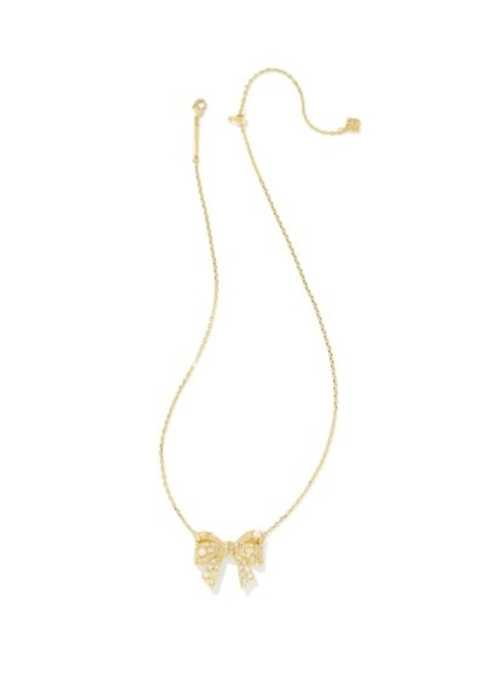 Kendra Scott KRISTA BOW SHORT PENDANT NECKLACE