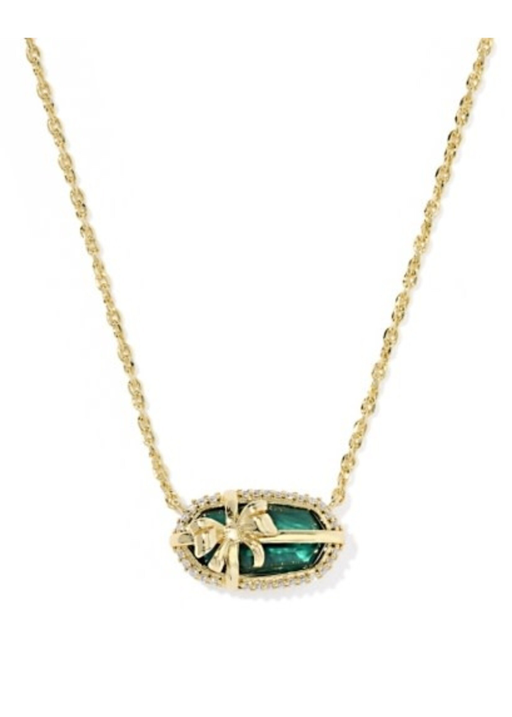 Kendra Scott ELISA BOW SHORT PENDANT NECKLACE