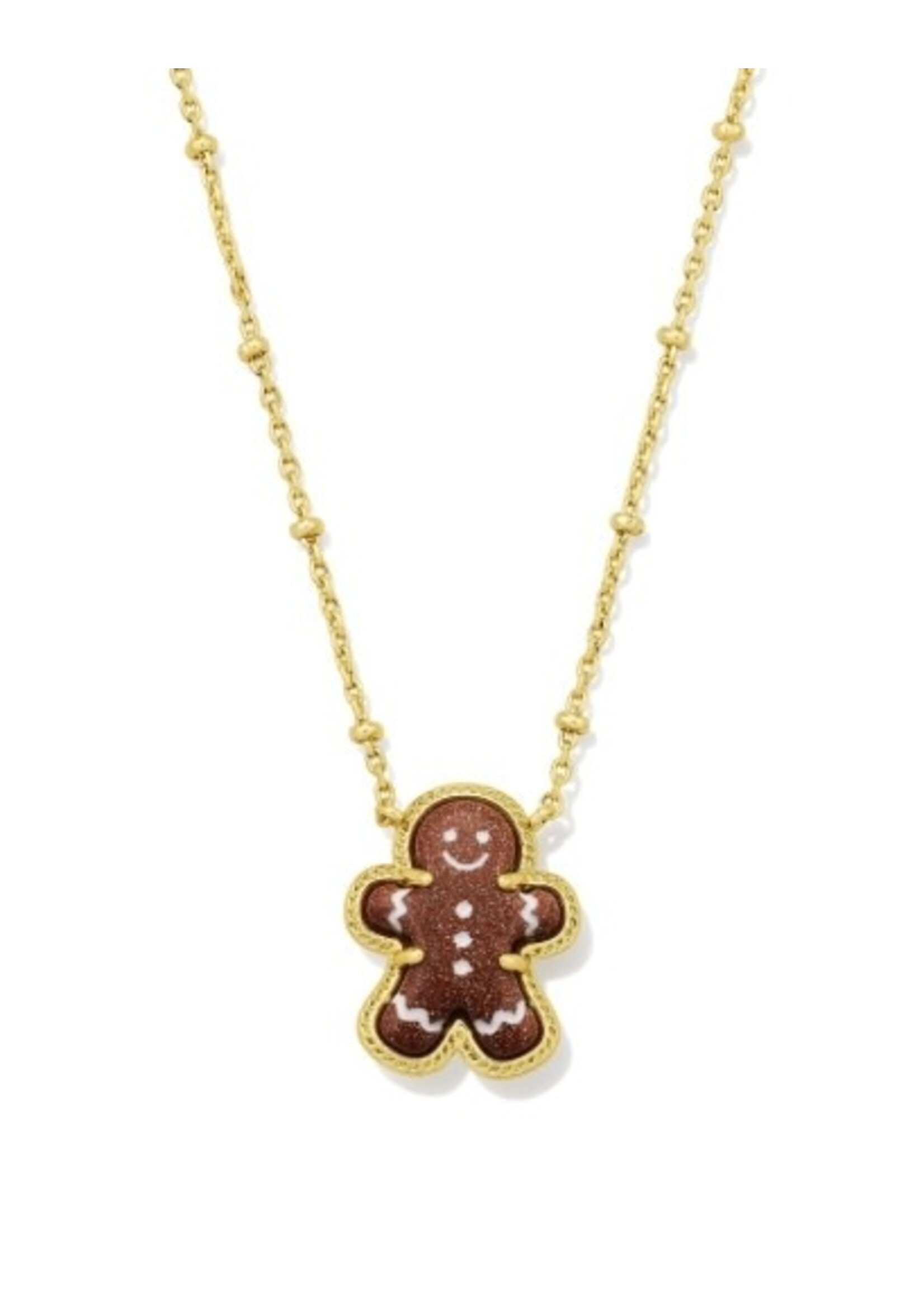 Kendra Scott GINGERBREAD SHORT PENDANT NECKLACE