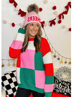 Deck The Halls Checkered Sweater