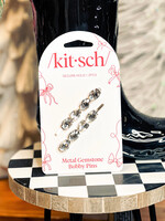 Kitsch Gemstone Bobby Pins