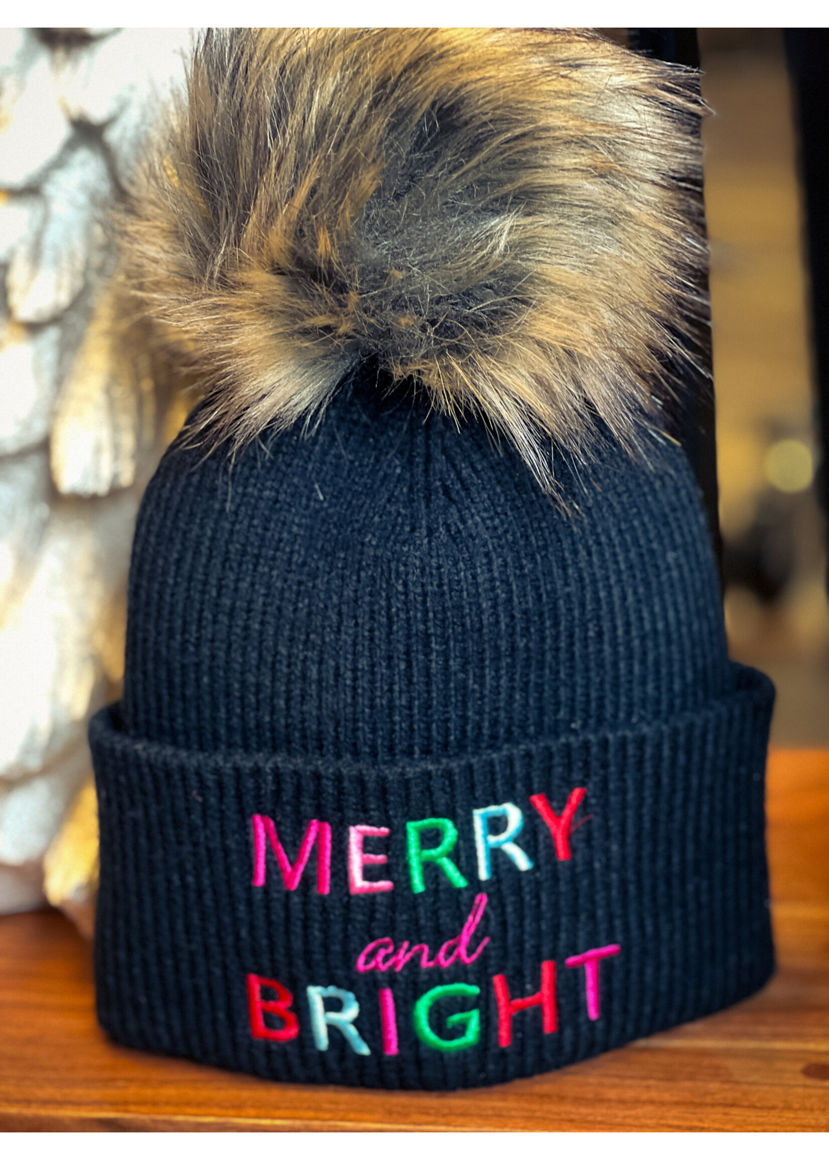 Merry & Bright Fleece Lined Beanie