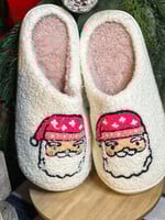 Pink Santa Slippers