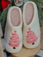 Pink Tree Slippers