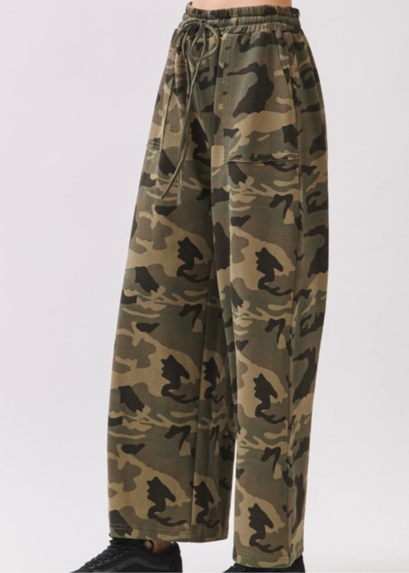 Ashlyn Camo Wide Leg Joggers