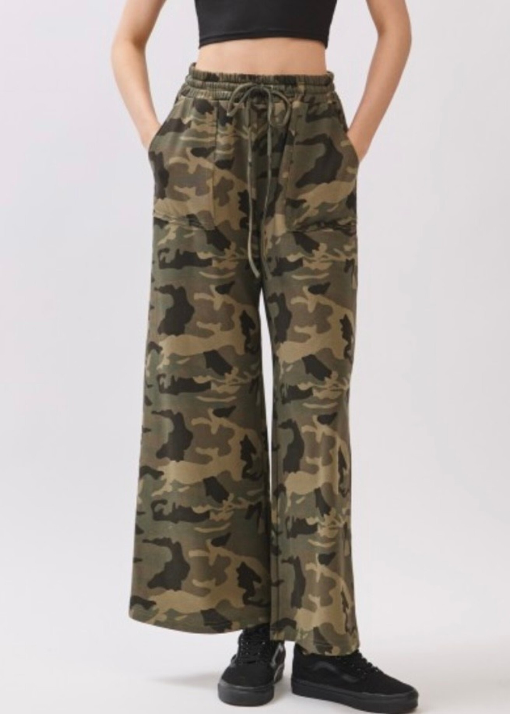 Ashlyn Camo Wide Leg Joggers