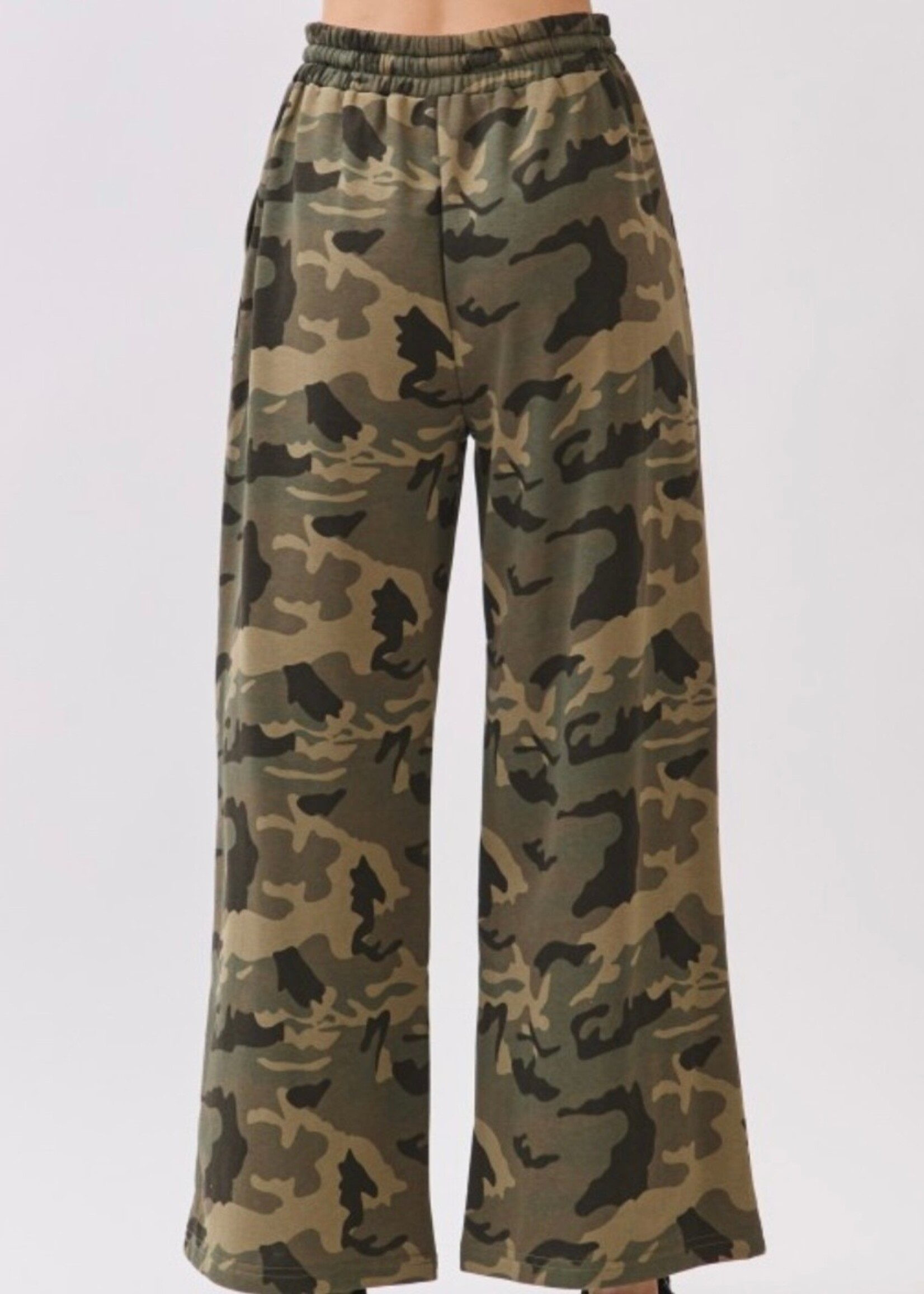 Ashlyn Camo Wide Leg Joggers