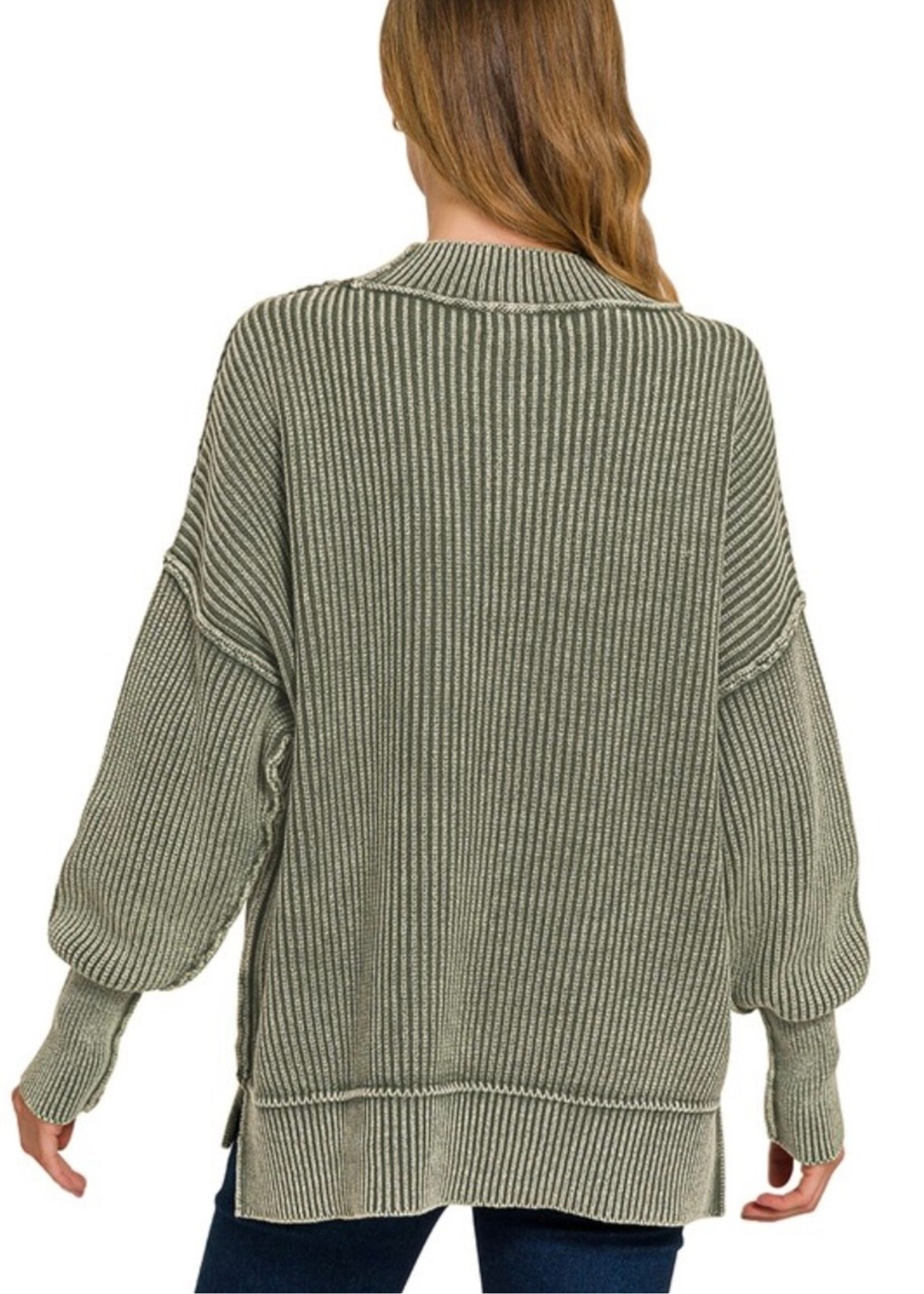 Isobelle Mineral Washed Oversized Sweater