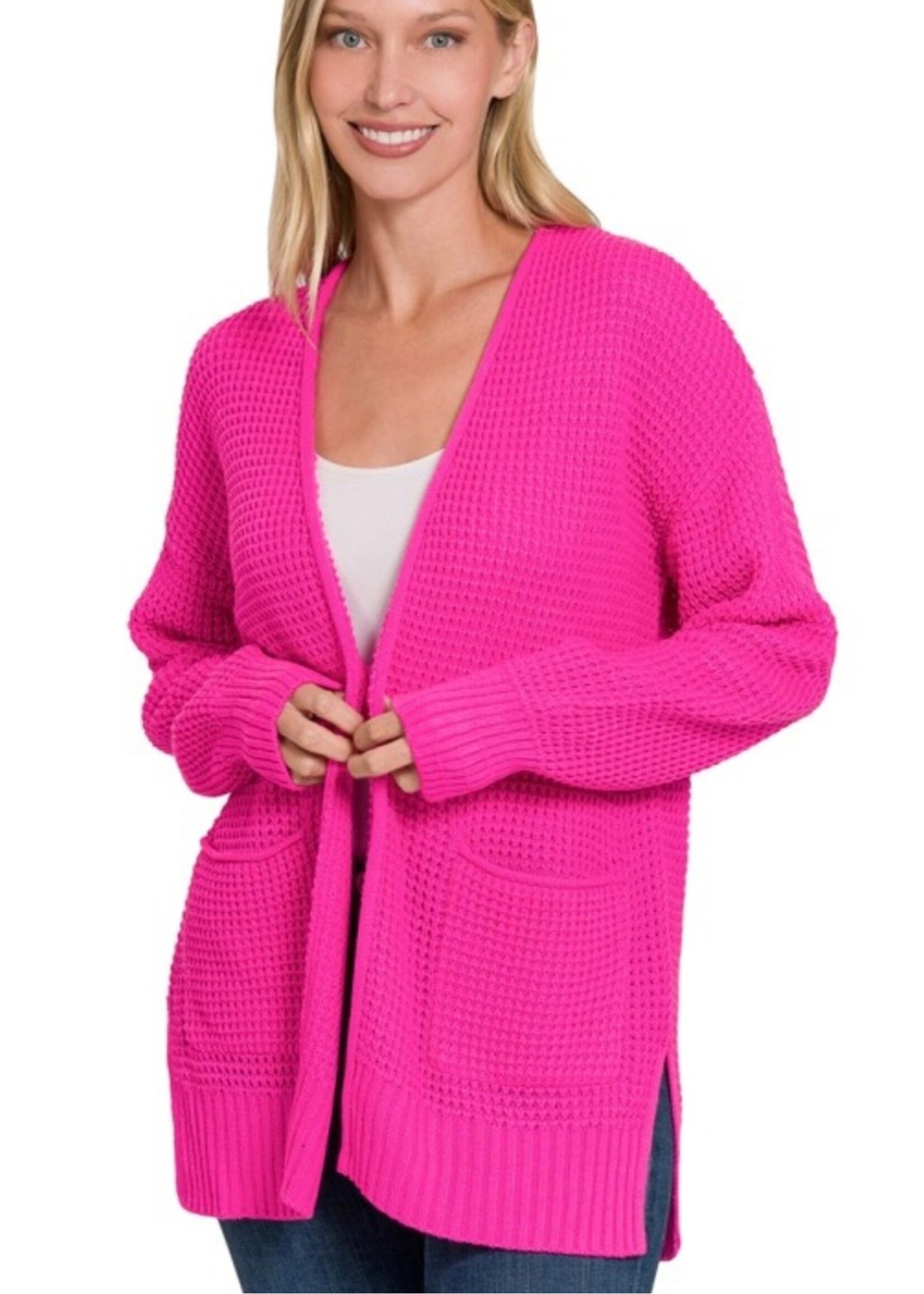 Charise Waffle Cardigan