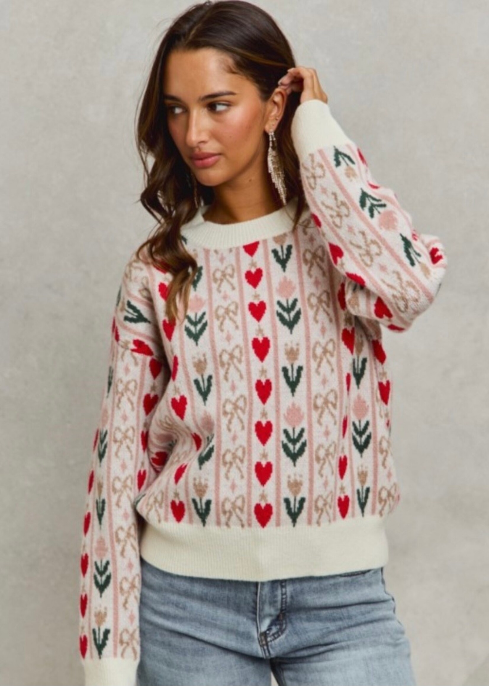 Happy Everything Floral Sweater