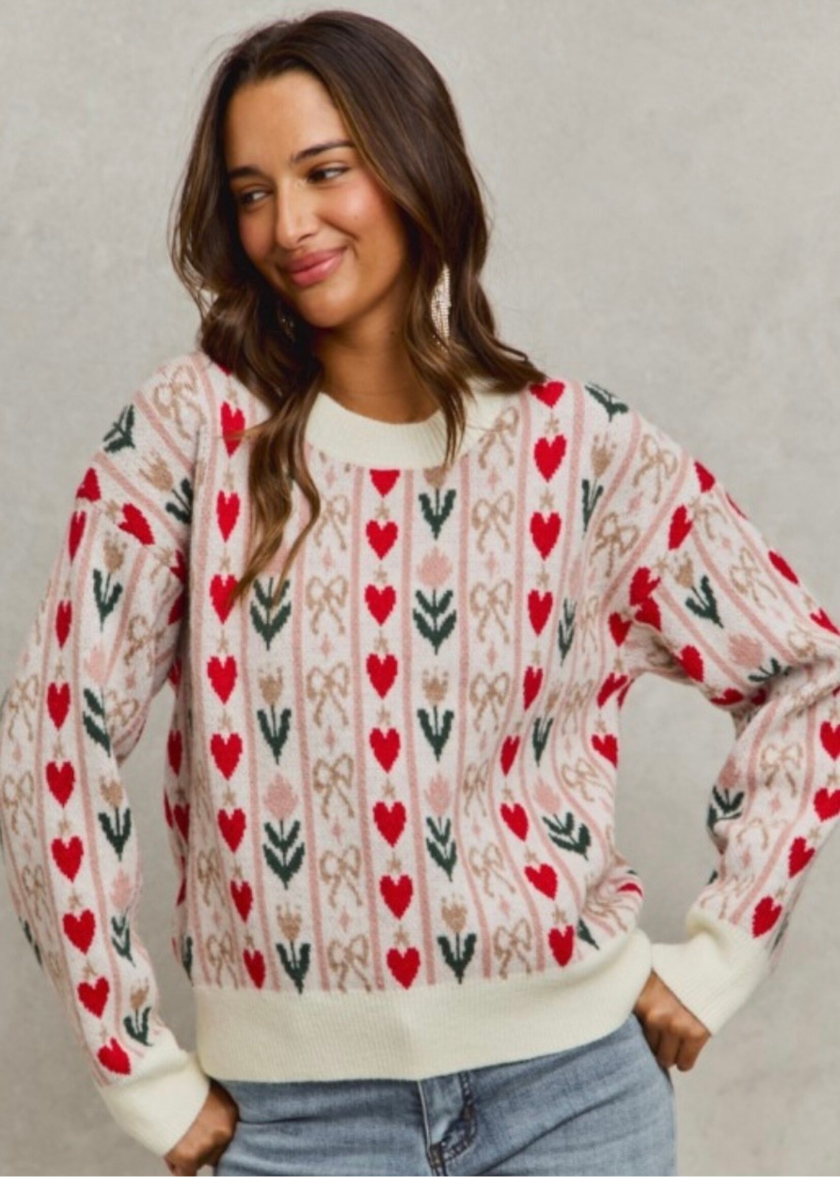 Happy Everything Floral Sweater