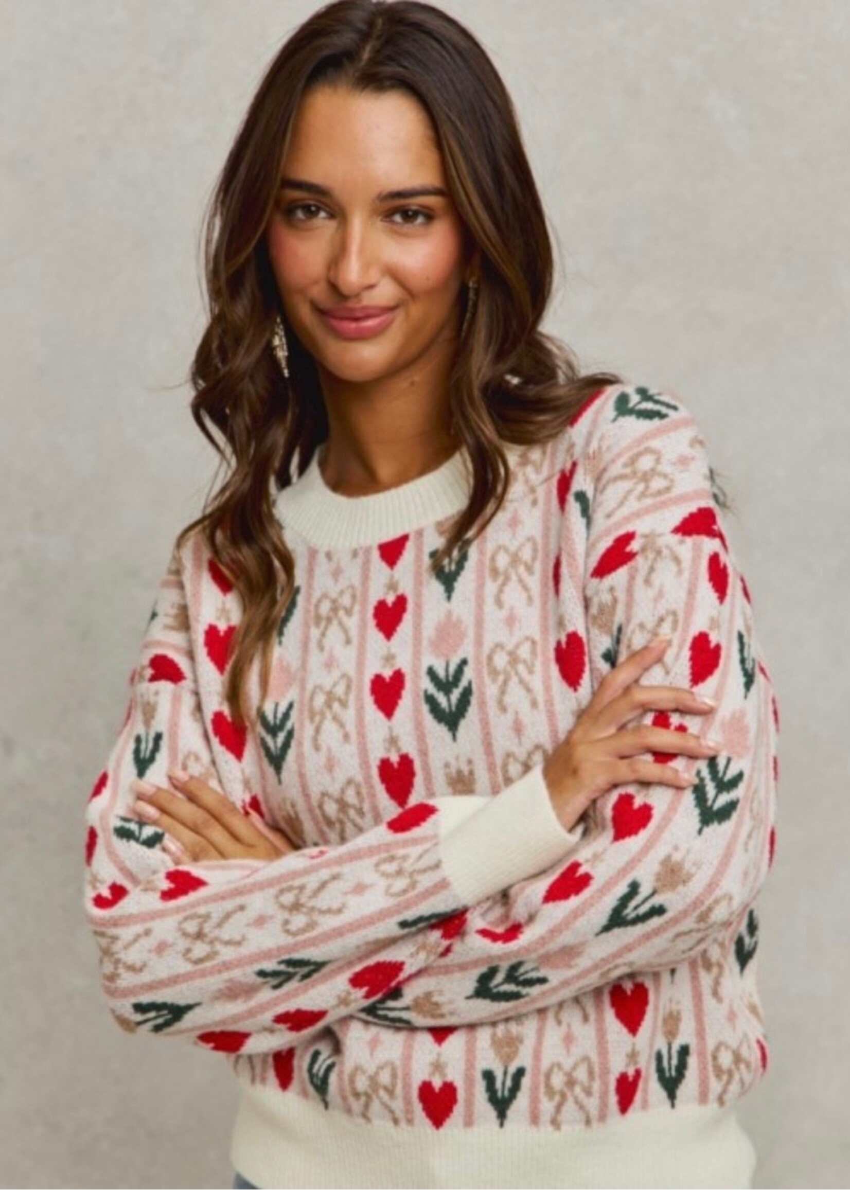 Happy Everything Floral Sweater