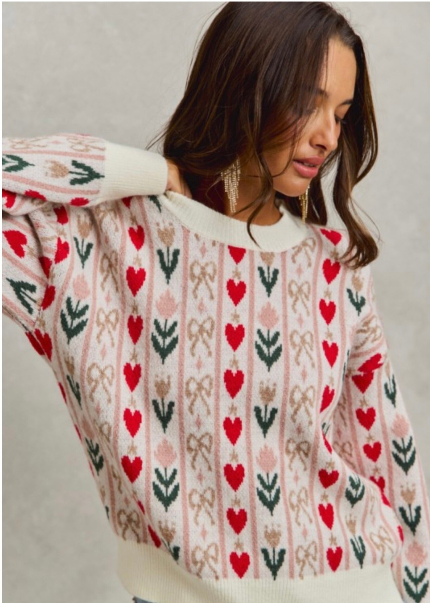 Happy Everything Floral Sweater