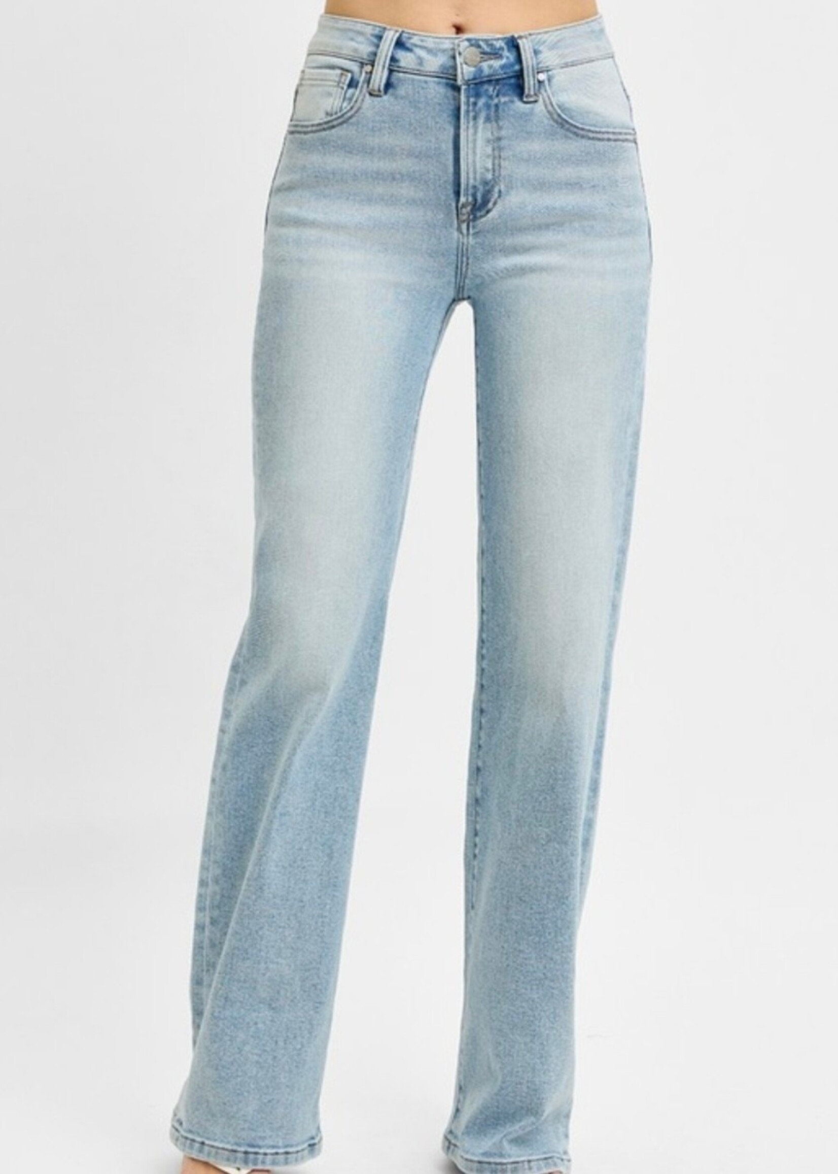 Risen High Rise Wide Leg 90's Jeans