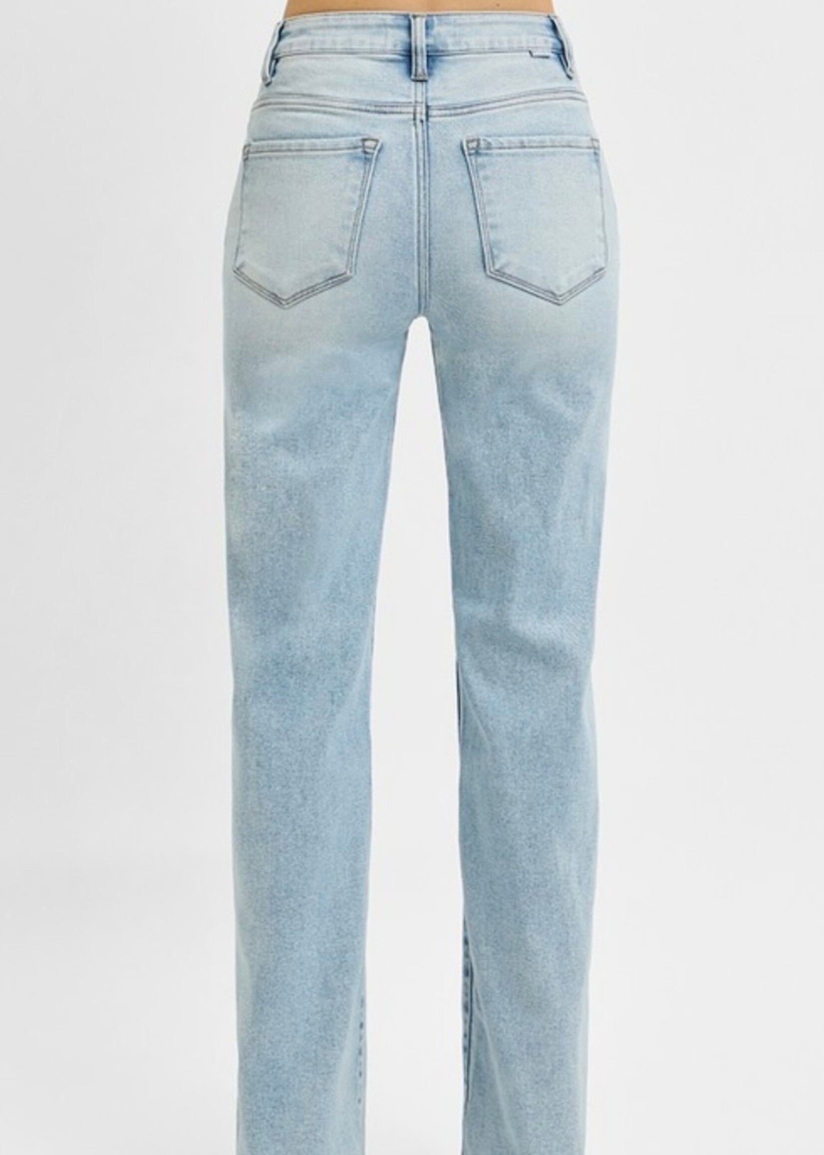 Risen High Rise Wide Leg 90's Jeans