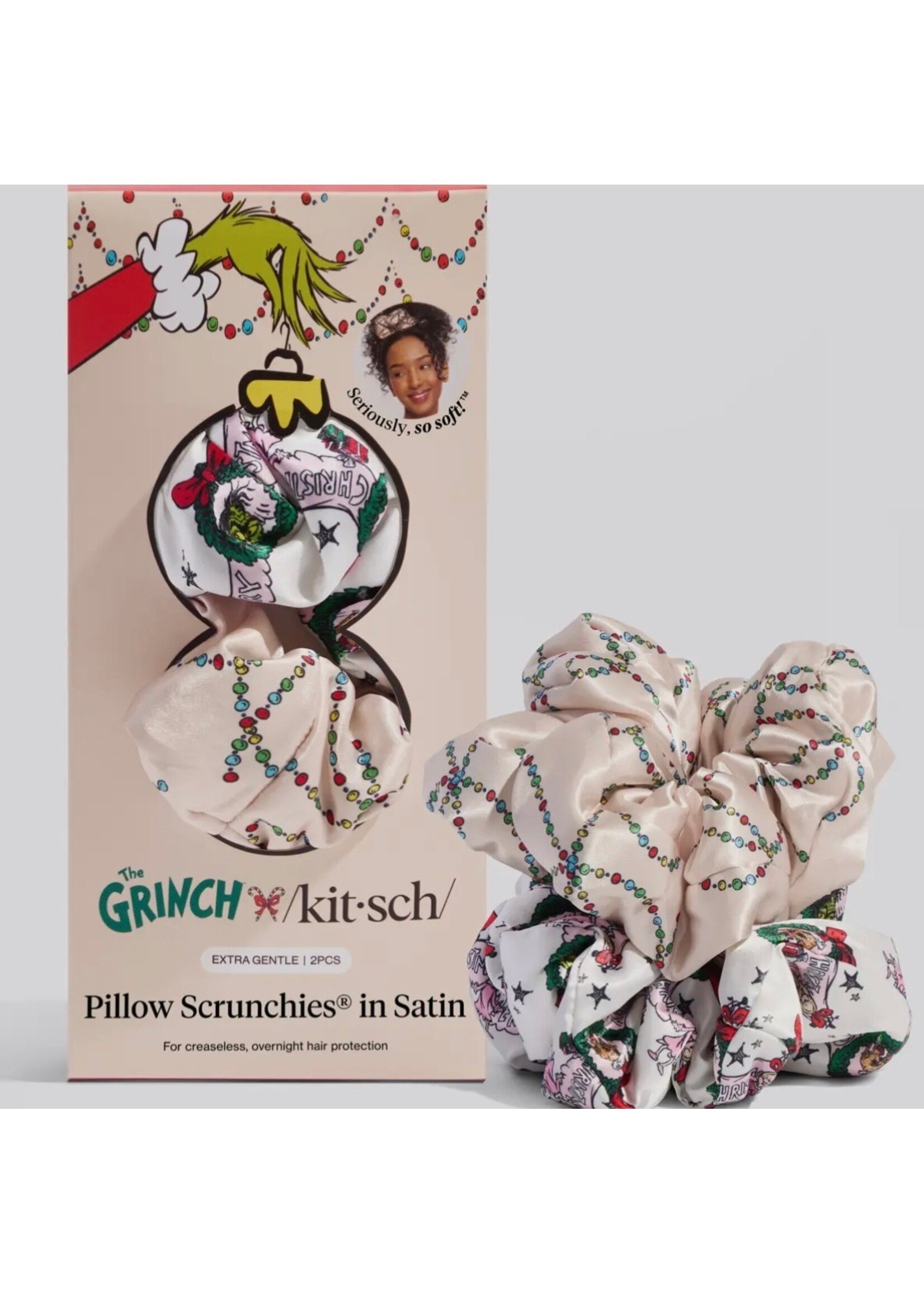 The Grinch Satin Pillow Scrunchies
