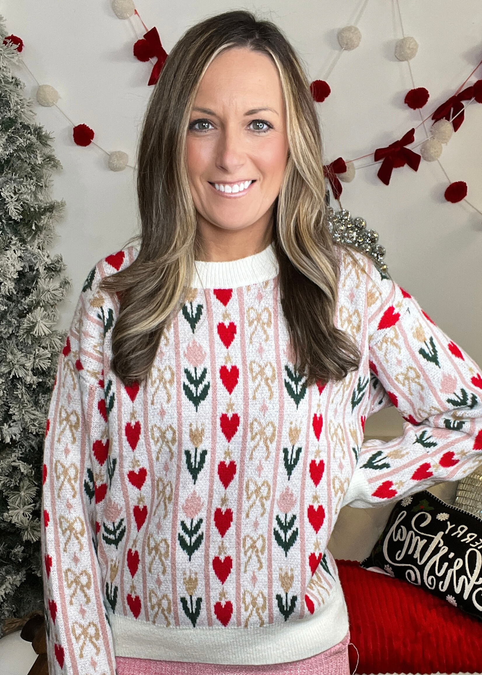 Happy Everything Floral Sweater