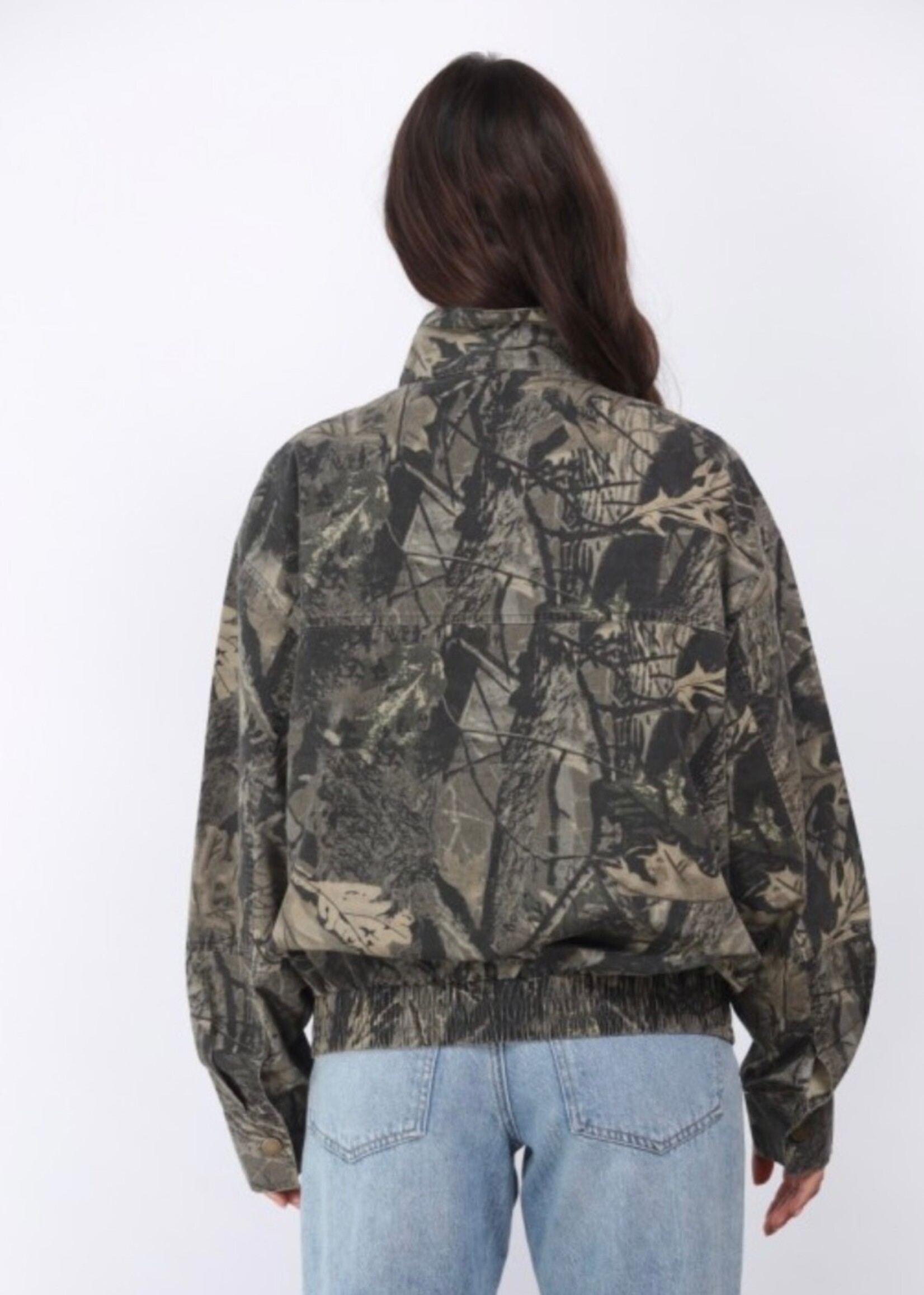 Brody Oversized Camo Bomber Jacket