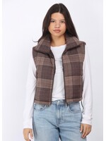 Jessa Plaid Puffer Vest