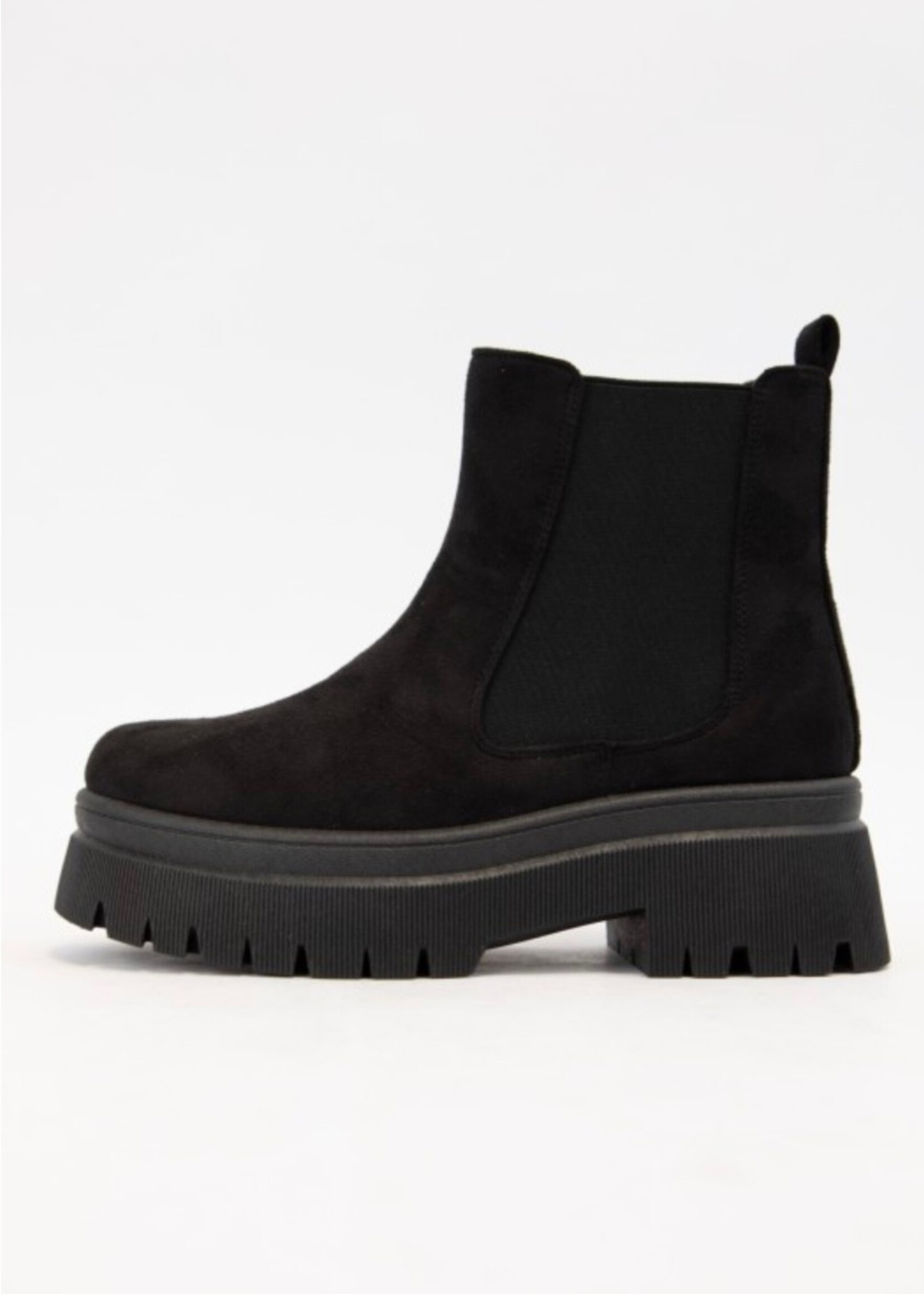 Suede Platform Chelsea Boots