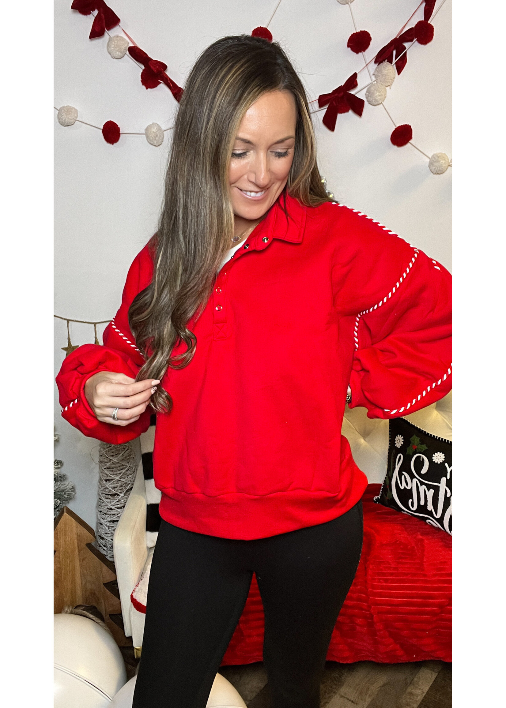 Alexia Contrast Pullover