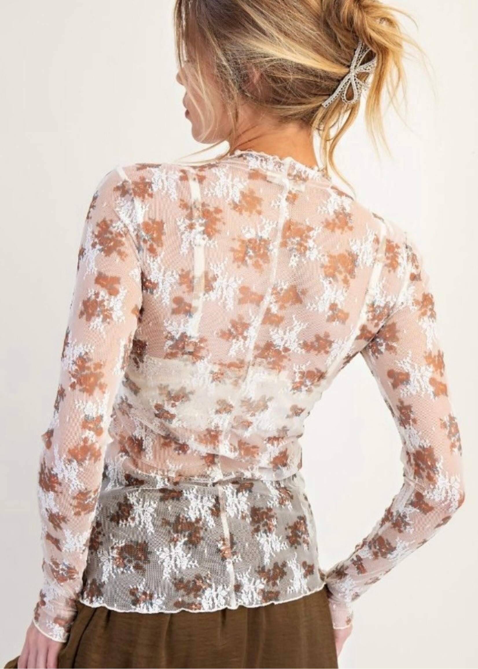 Aubrey Floral Lace Top