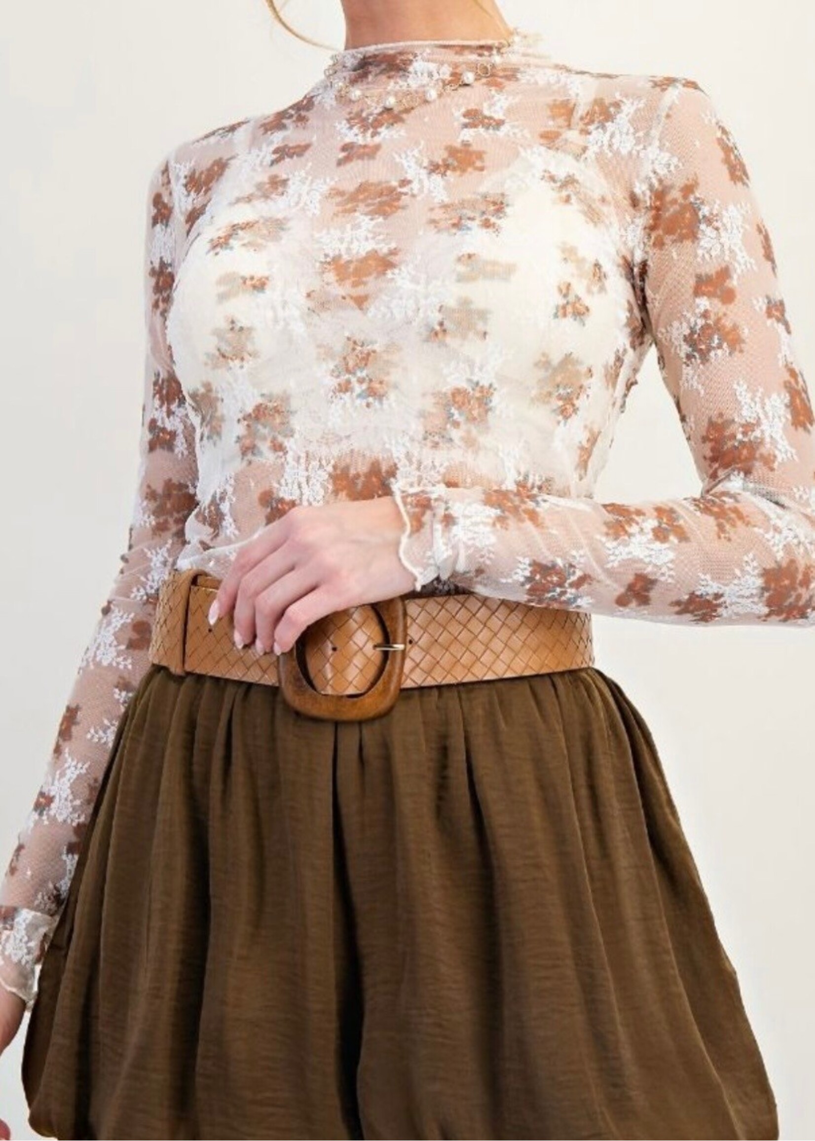 Aubrey Floral Lace Top