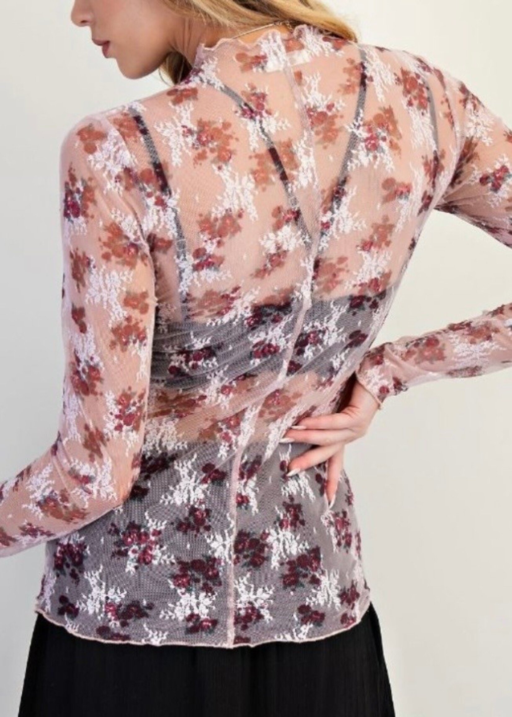 Aubrey Floral Lace Top