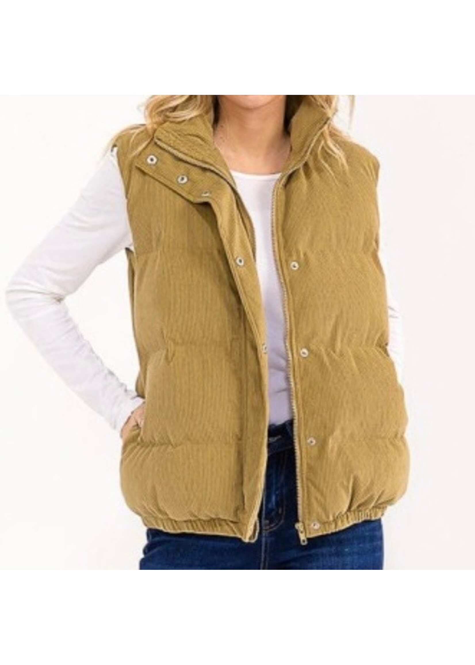 Lamar Corduroy Puffer Vest