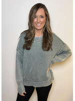 Isobelle Mineral Washed Oversized Sweater