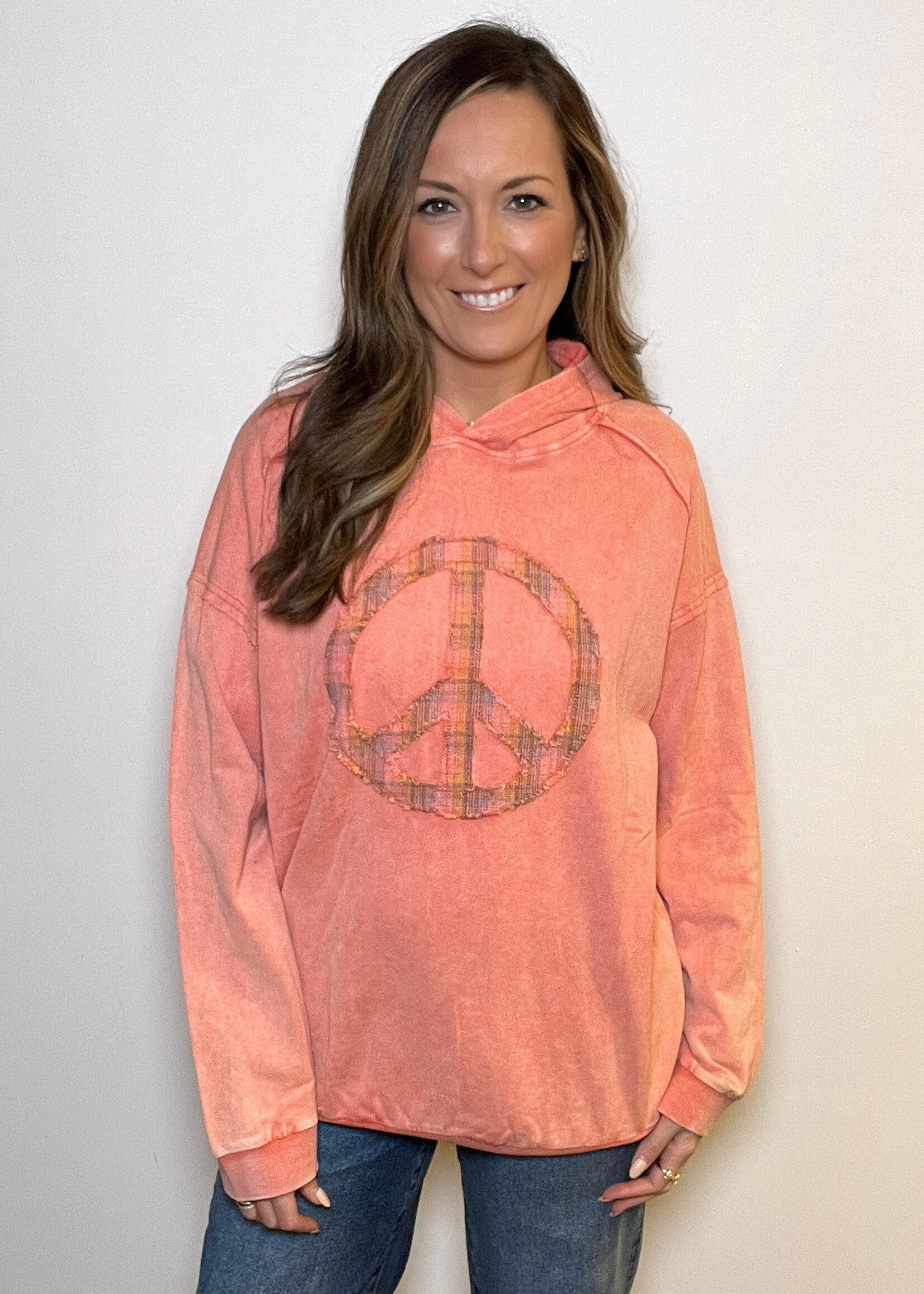 Peace Patchwork Hoodie