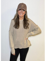 Isobelle Mineral Washed Oversized Sweater