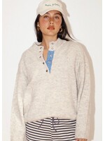 Array Two-Tone Snap Collar Sweater