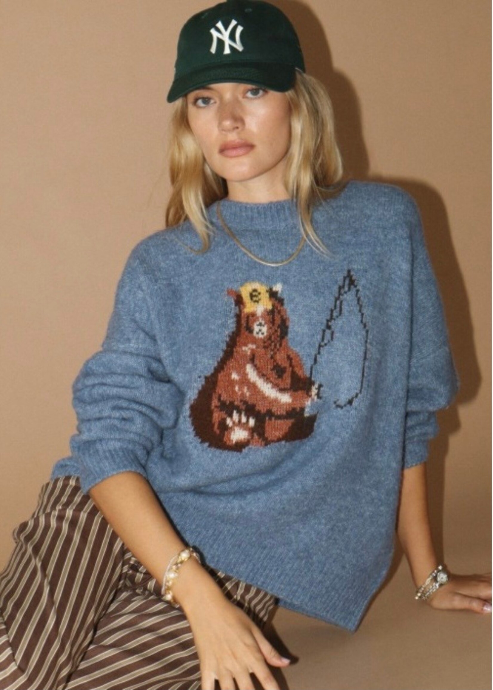 Bear Gone Fishing Sweater
