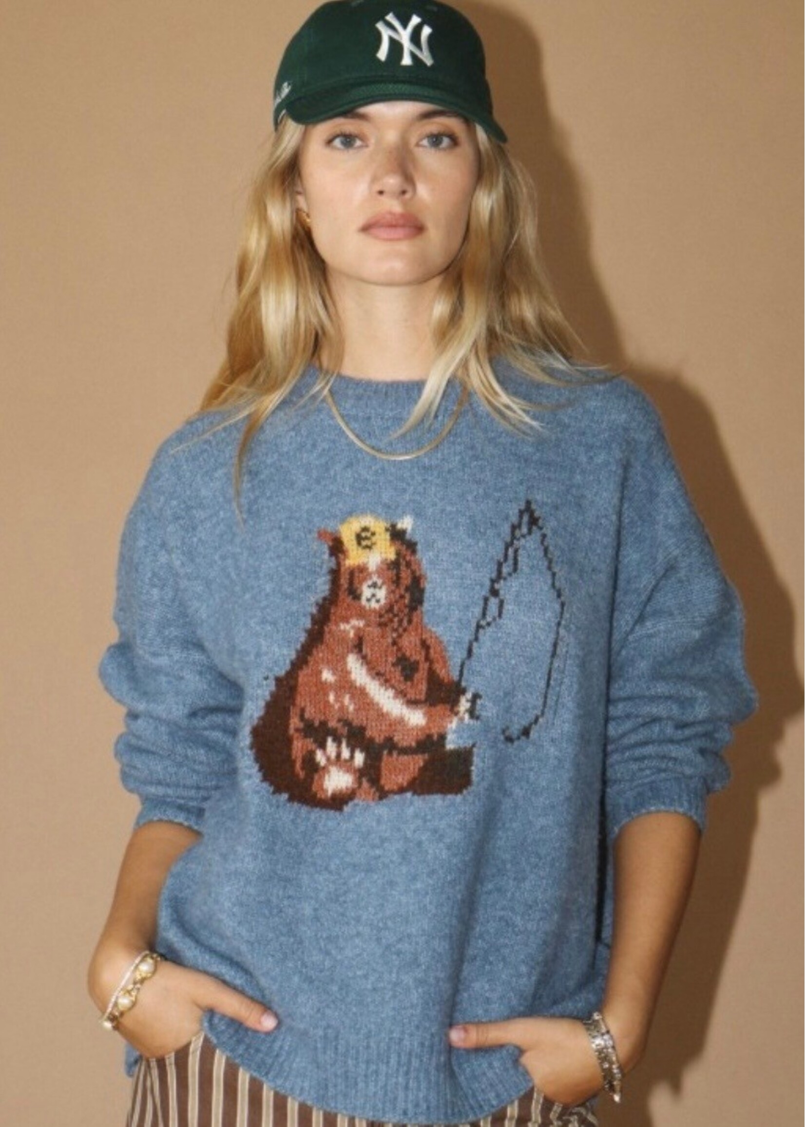 Bear Gone Fishing Sweater