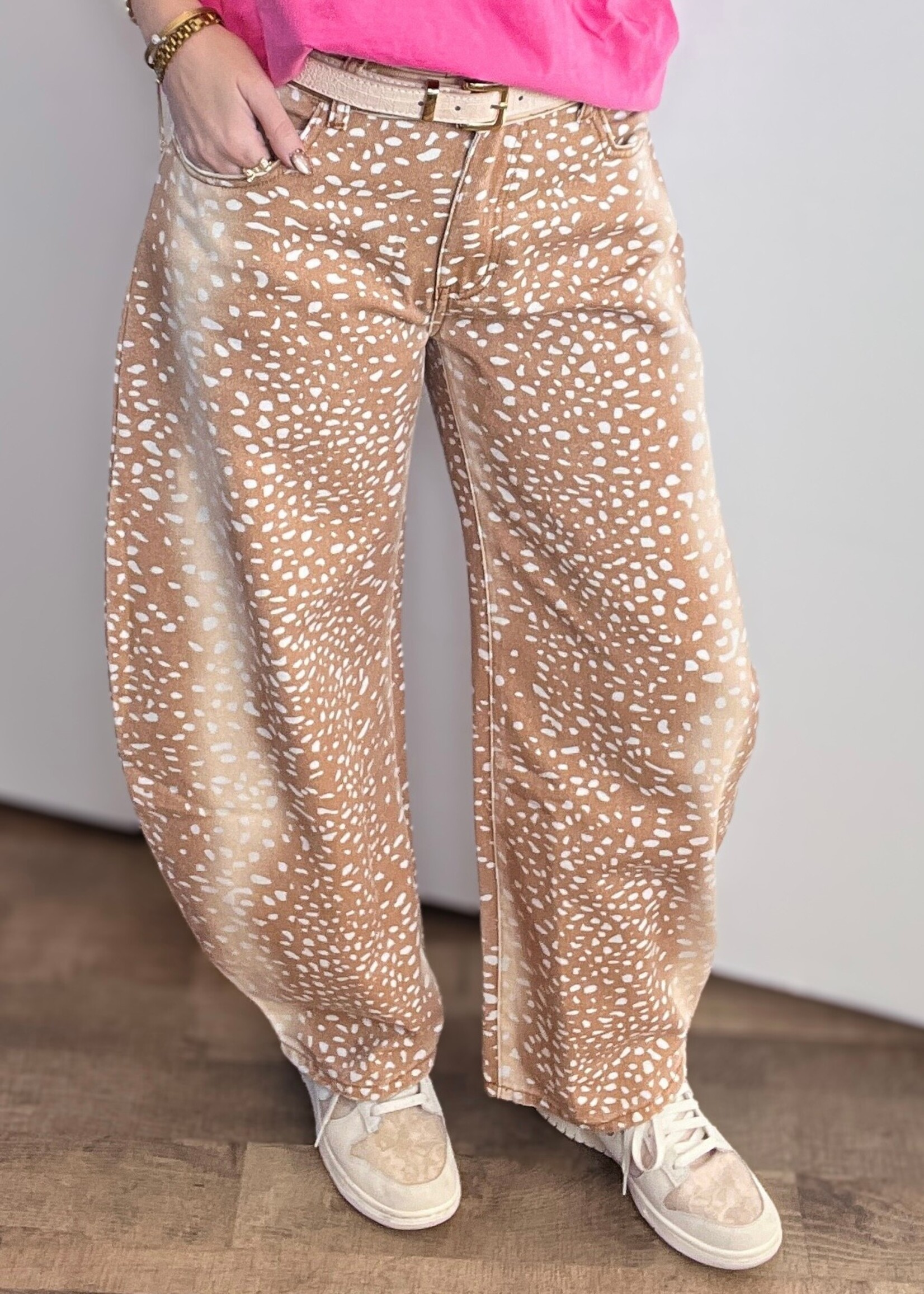 Deerly Beloved Barrel Jeans