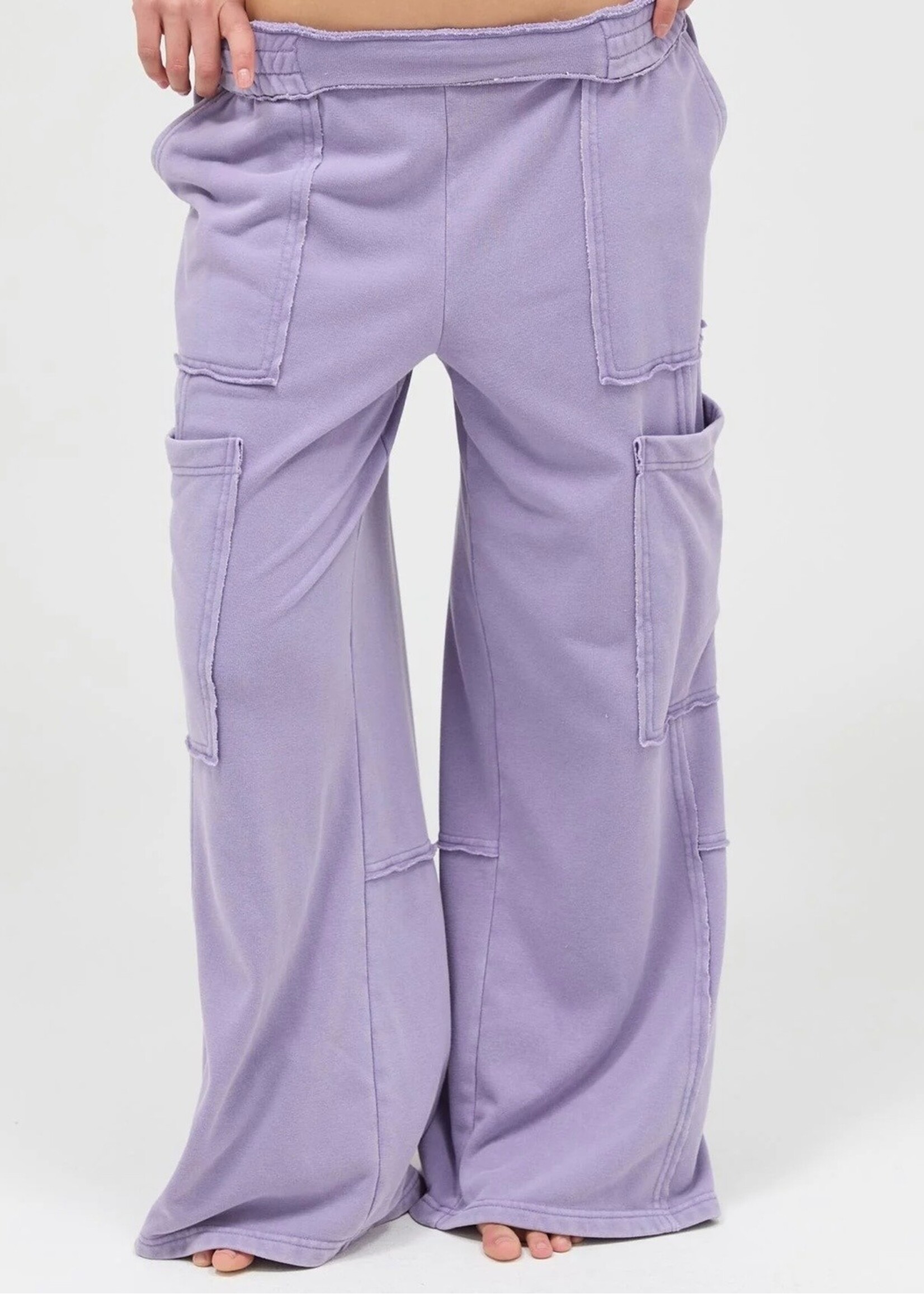 Zola Mineral Wide Leg Cargo Pants