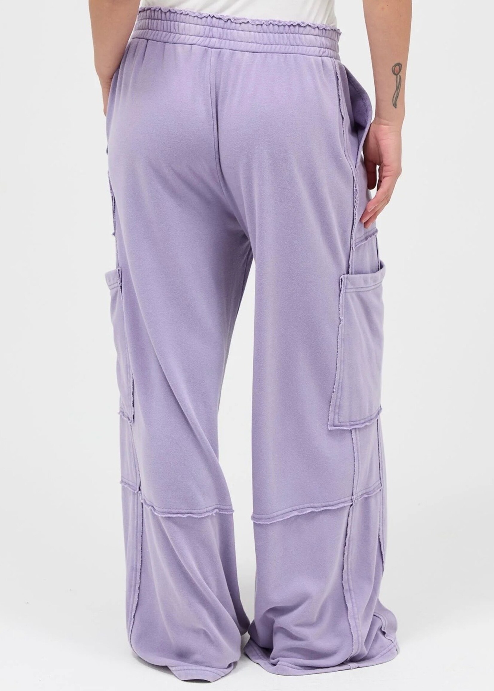 Zola Mineral Wide Leg Cargo Pants