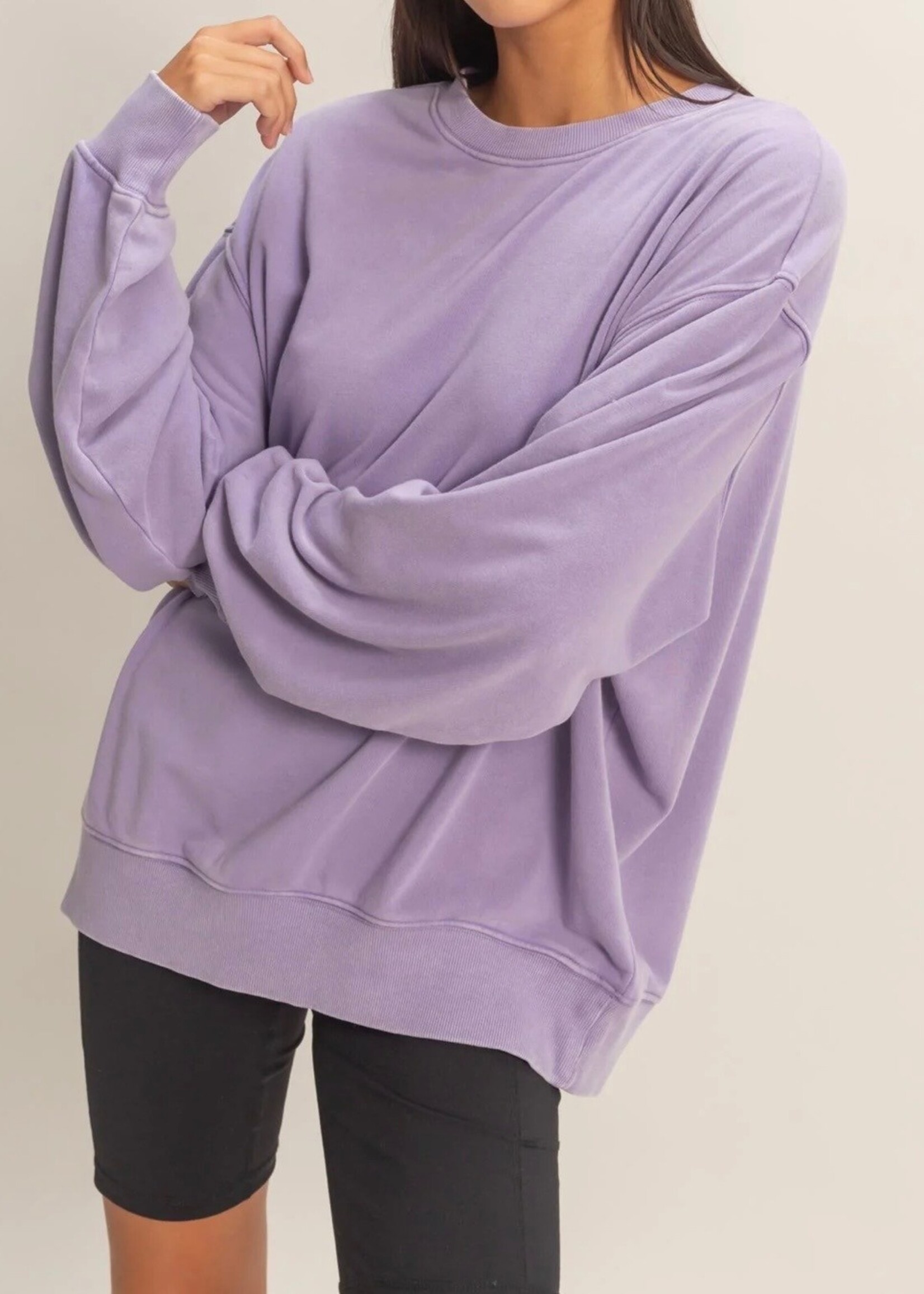 Lonnie Mineral Washed Crewneck Sweatshirt