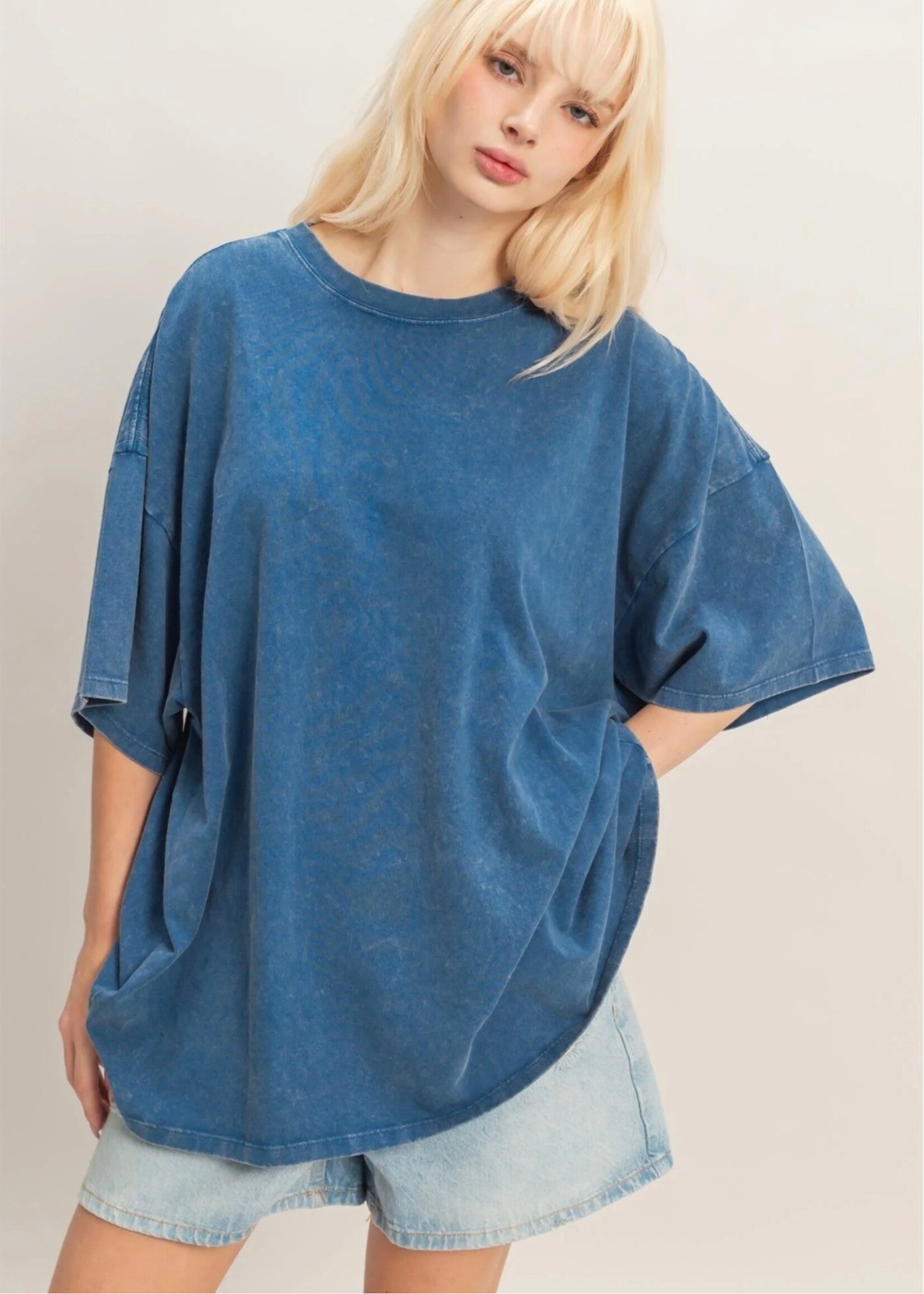 Brooklyn Oversized Mineral Wash Tee