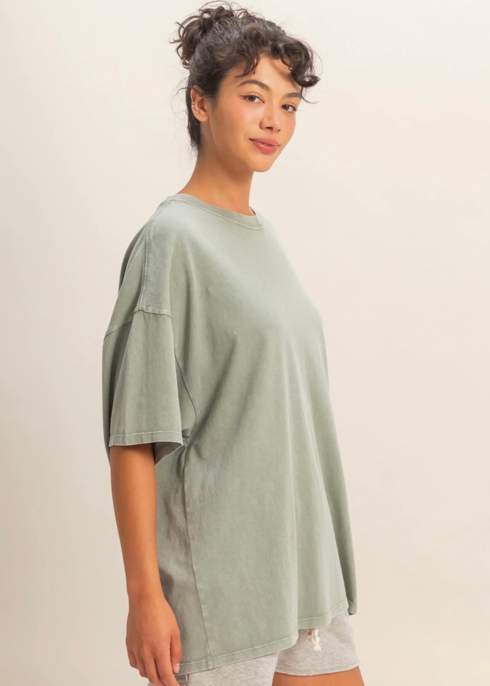 Brooklyn Oversized Mineral Wash Tee